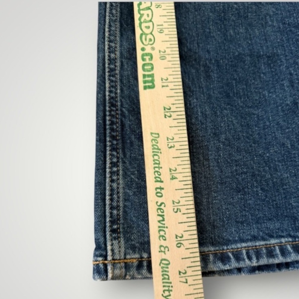 Everlane Way-High Sailor Jeans Women 27 Crop Blue Dark Wash Wide Leg High Rise - Picture 6 of 10